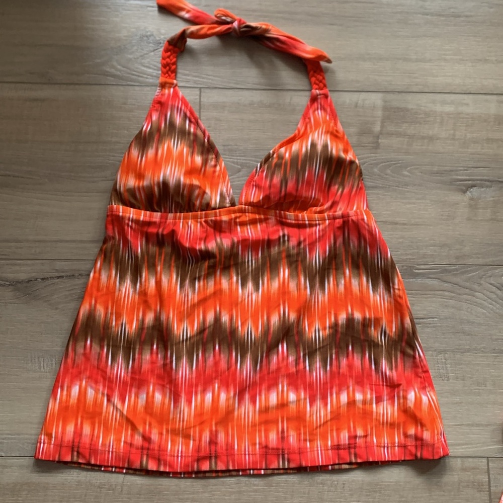 NWT Target Mossimo Orange and Brown Bikini Bottoms S Top & M Bottom - Picture 6 of 14